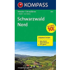 Kompass 886. Fekete-erdő turista térkép észak, Schwarzwald Nord túratérkép, 2-részes Kompass