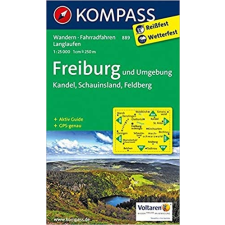Kompass 889. Freiburg und Umgebung mit Stadtplan, 1:25 000 turista térkép Kompass térkép