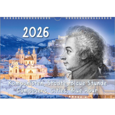  Komponisten-Kalender, ein Musik-Kalender 2026, DIN A3 – Renate Bach (Kalendář) naptár, kalendárium