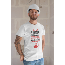  Kőműves óradíjak fehér póló egyedi ajándék