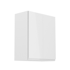 Kondela Felsőszekrény, fehér/fehér extra magasfényű, AURORA G602F bútor