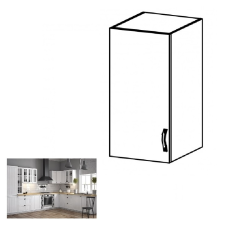 Kondela Felsőszekrény G40, balos, fehér/sosna andersen, PROVANCE bútor