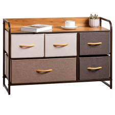 Kondela Komód szövet fiókokkal, bézs/barna, HAZEL TYP 4 bútor