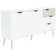 Kondela komód, tölgy sonoma / fehér, OSLO 75381 bútor