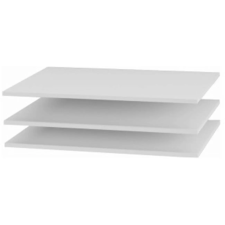 Kondela Polcok gardróbszekrénybe, fehér, 3 db, GABRIELA bútor