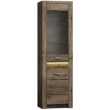 Kondela Vitrines szekrény, kőris sötét, INFINITY I-04 bútor