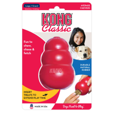 KONG Classic  játék csemegével tölthető  L 10,1 cm kutyajáték játék kutyáknak