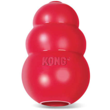 KONG Classic piros harang (M; 7-16 kg | 8.5 x 5.5 x 5.5 cm) játék kutyáknak