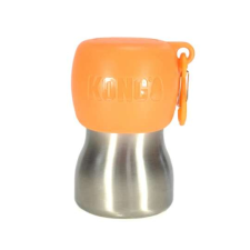 KONG H2O rozsdamentes acél palack  narancssárga tetővel  255 ml  kutya  itató vizespalack kutyatál