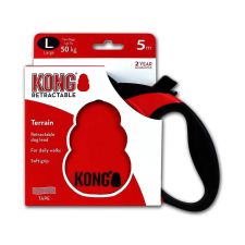  KONG Terrain piros automata póráz több méretben nyakörv, póráz, hám kutyáknak