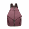 KoNo Fashion lopásgátló vászon hátizsák - burgundy