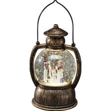 Konstsmide LED-es gömb alakú lámpás kerek melegfehér hóembercsalád karácsonyfa izzósor