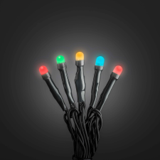 Konstsmide LED fényfüzér 12,64 m IP44 RGB fekete kábellel kültéri izzósor