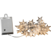 Konstsmide LED fényfüzér akril csillag 40 melegfehér LED időzítő beltérre