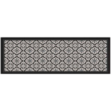 Konyhai futószőnyeg Marokkó csempe szürke csúszásmentes 50 cm x 150 cm lakástextília