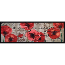 Konyhai futószőnyeg pipacsos csúszásmentes 50 cm x 150 cm lakástextília