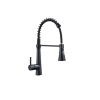  Konyhai mosogató csaptelep, Blackswan, M238 típus, rugalmas csappal, 2 üzemmód, fekete modell, 38 cm-es