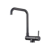  Konyhai mosogató csaptelep, Blackswan, M46.1 típusú összecsukható - ablakra szerelhető, fekete modell, 35 cm