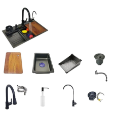  Konyhai mosogató, rozsdamentes acél, egy tál, 68x46cm D mosogatótálca