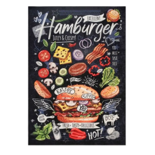  Konyhai Szőnyeg Hamburger mintával 80x150cm lakástextília