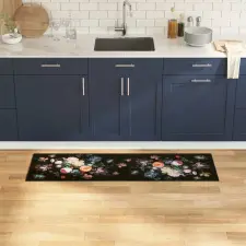  Konyhai szőnyeg Virágos Virágok 45 x 150 cm Bársony lakástextília