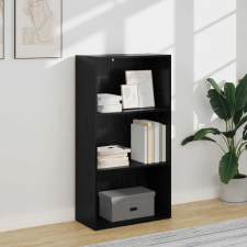  Könyvespolc Fekete tölgy 60 x 30 x 76.5 cm Faanyag bútor