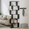  Könyvespolc Fekete tölgy 70 x 24 x 193,5 cm Faanyag