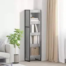  Könyvespolc Szürke Sonoma 40 x 30 x 155 cm Faanyag bútor