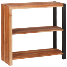  Könyvszekrény Barna, Fekete 80 x 30 x 110 cm Tömör Akácfa bútor