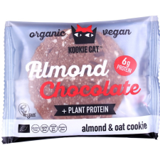 Kookie Cat Kookie cat bio vegán gluténmentes mandulás zabkeksz, protein csoki 50 g reform élelmiszer