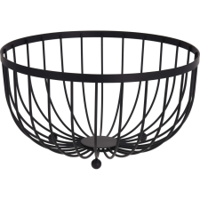 Koopman Black Style gyümölcstál, fém, 25x13 cm, fekete, fekete papírárú, csomagoló és tárolóeszköz