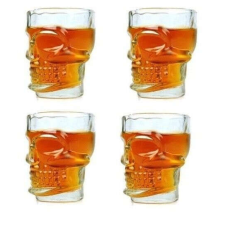 Koponya Alakú Pálinkás Pohár Készlet pálinkás pohár