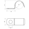 Kopos 6710 S Kábelbilincs fém 23x10 mm