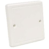 Kopos Elektro Dobozfedél/tető 81x81mm LK 80R, LK 80X20R/1, LK 80X28-hoz fehér kerekített, VLK 80/R HB Kopos