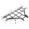 Kopos Elektro Kábellétra T-idom 85x600 vezetékcsatornához tüzihorganyzott, KLT 85X600 F Kopos