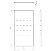 Kopos NVKO 90X50X250 F Fedél süllyedő idom 90° tüzihorganyzott