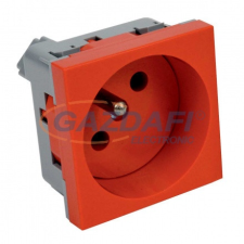 Kopos QP 45X45 C BB QUADRO 2P+f PIN dugalj piros + gyerekvédelemmel villanyszerelés