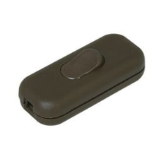 Kopp Zsinórközi 1P huzalkapcsoló billentyűs 2A 250V barna műanyag Kopp - 191306002 villanyszerelés