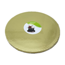  Kör alakú Tortadob - Arany (28 cm) Virágmintával sütés és főzés