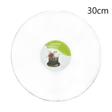 Kör alakú Tortadob - Fehér (30 cm) Virágmintával sütés és főzés