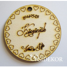  Kör kísérőcédula szív mintával dekorációs kellék