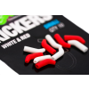  Korda Green Kickers Medium - Red-White - kötésvédő és horogbefordító 10db (KICK11)