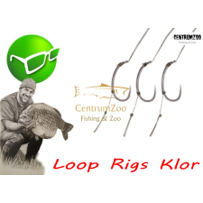  Korda - Loop Rigs Klor 2 - 50Lb - 3Db (Krr011) Előkötött Komplett Előke Horoggal horog