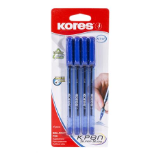 KORES 37214 Kupakos golyóstoll Kék (4 db) (37214) toll