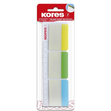 KORES 50 × 37 mm, 3 × 10 lap, feliratozható jelölők, vegyes színek jegyzettömb