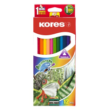 KORES 93812 Akvarell ceruza készlet hegyezővel ecsettel (12 db) (93812) ceruza