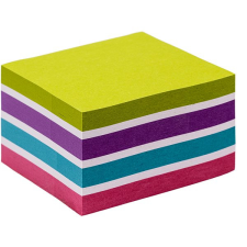 KORES CUBO Pastel újrahasznosított 75 x 75 mm, 450 lap, többféle szín jegyzettömb