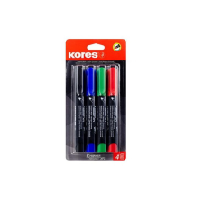 KORES Eco K-Marker 3mm Alkoholos marker készlet - Vegyes színek (4 db / csomag) filctoll, marker