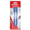 KORES Golyóstoll, 0,7 mm, nyomógombos, KORES "K6-M", kék