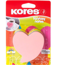 KORES "HEART" szív alakú 70 x 70 mm, 250 lap jegyzettömb